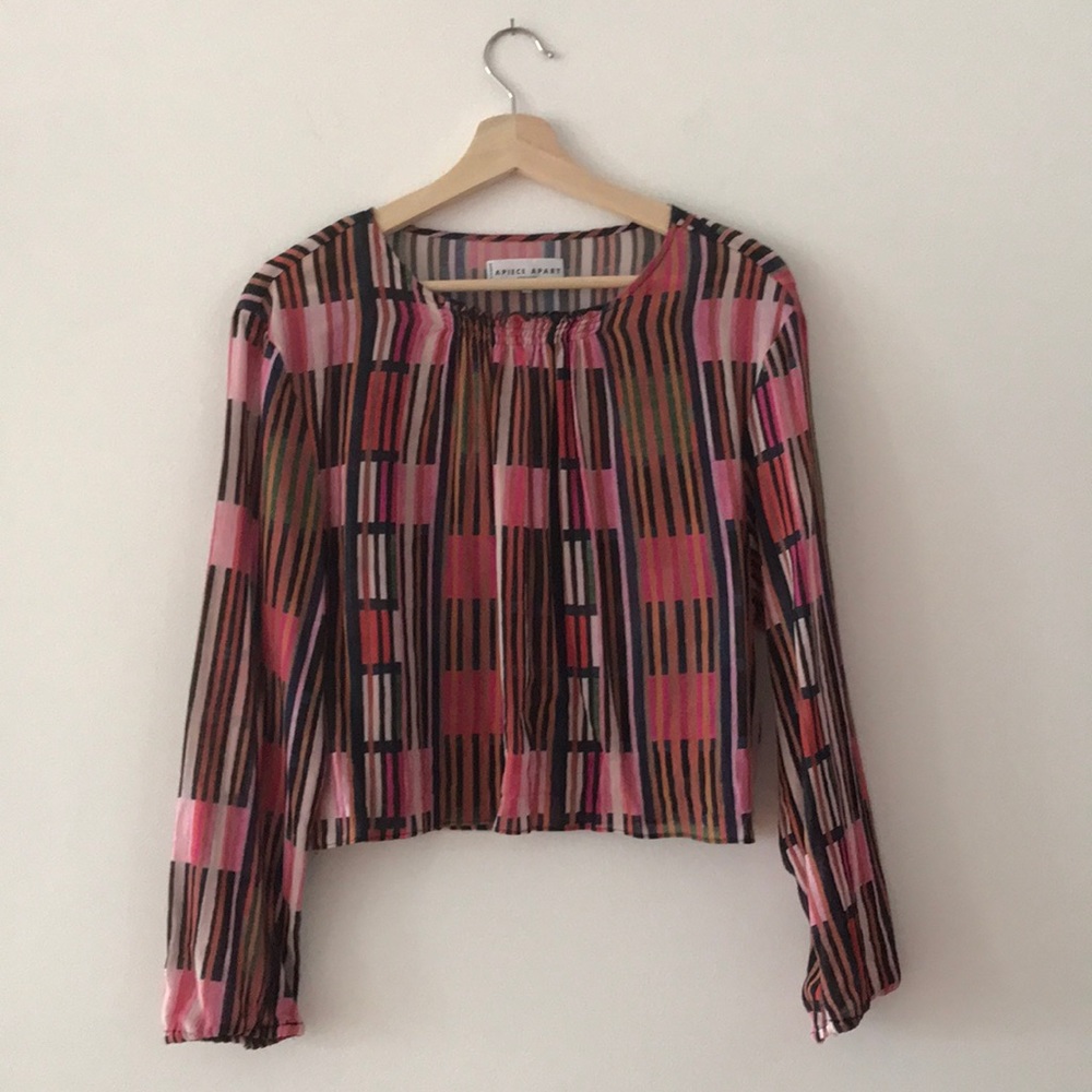 Apiece Apart New York crop flowy top small